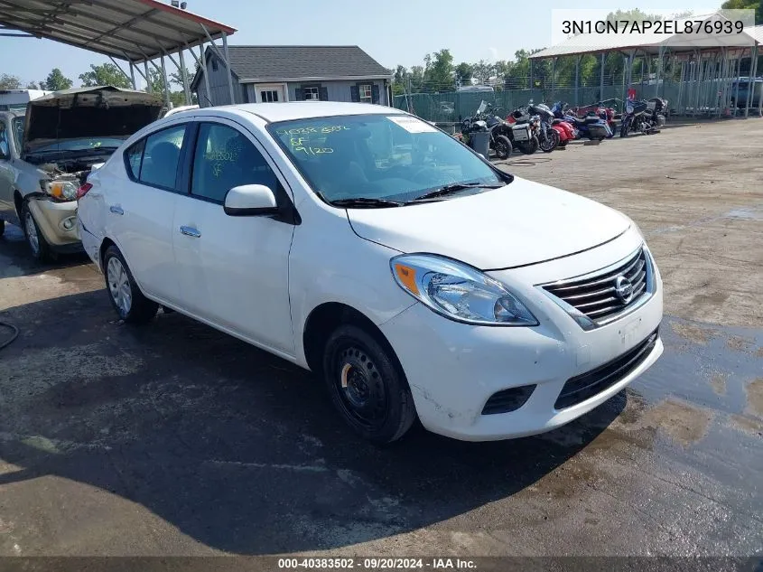 3N1CN7AP2EL876939 2014 Nissan Versa 1.6 S/1.6 S+/1.6 Sl/1.6 Sv