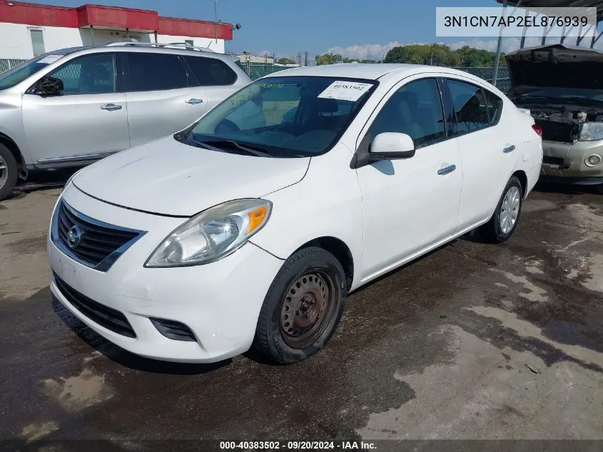 3N1CN7AP2EL876939 2014 Nissan Versa 1.6 S/1.6 S+/1.6 Sl/1.6 Sv