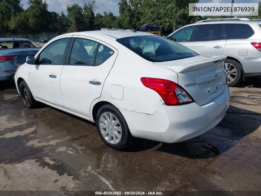 3N1CN7AP2EL876939 2014 Nissan Versa 1.6 S/1.6 S+/1.6 Sl/1.6 Sv