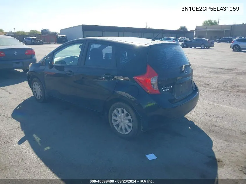 2014 Nissan Versa Note Sv VIN: 3N1CE2CP5EL431059 Lot: 40399400