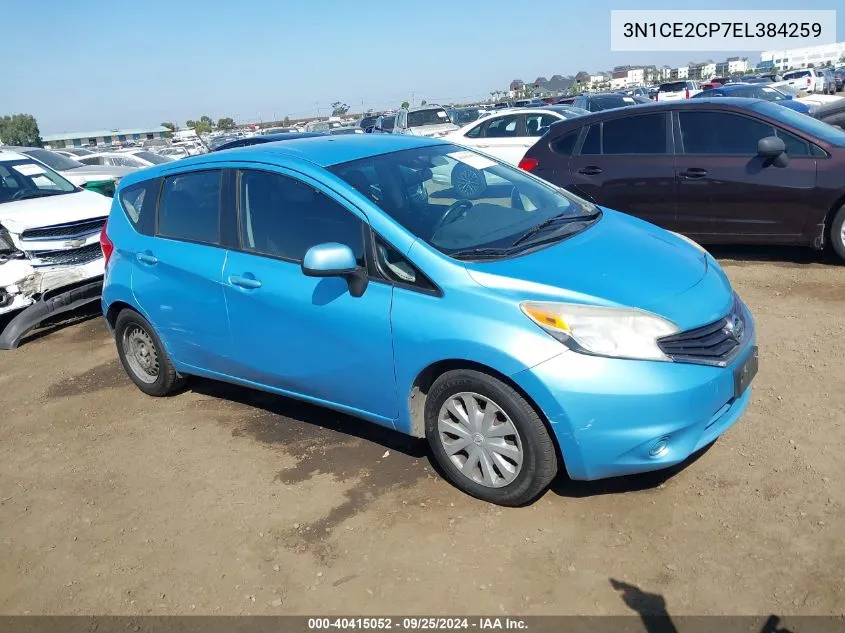 2014 Nissan Versa Note Sv VIN: 3N1CE2CP7EL384259 Lot: 40415052