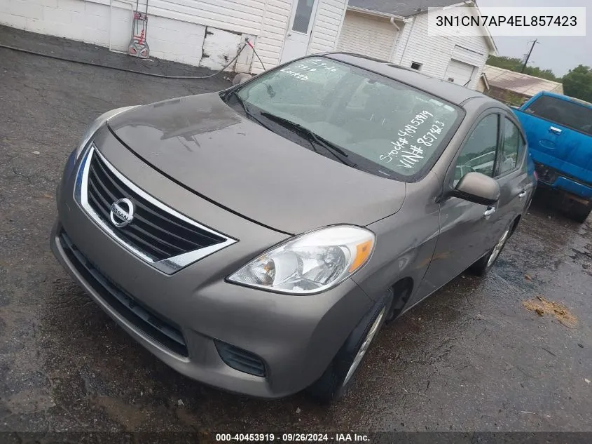 3N1CN7AP4EL857423 2014 Nissan Versa 1.6 Sv