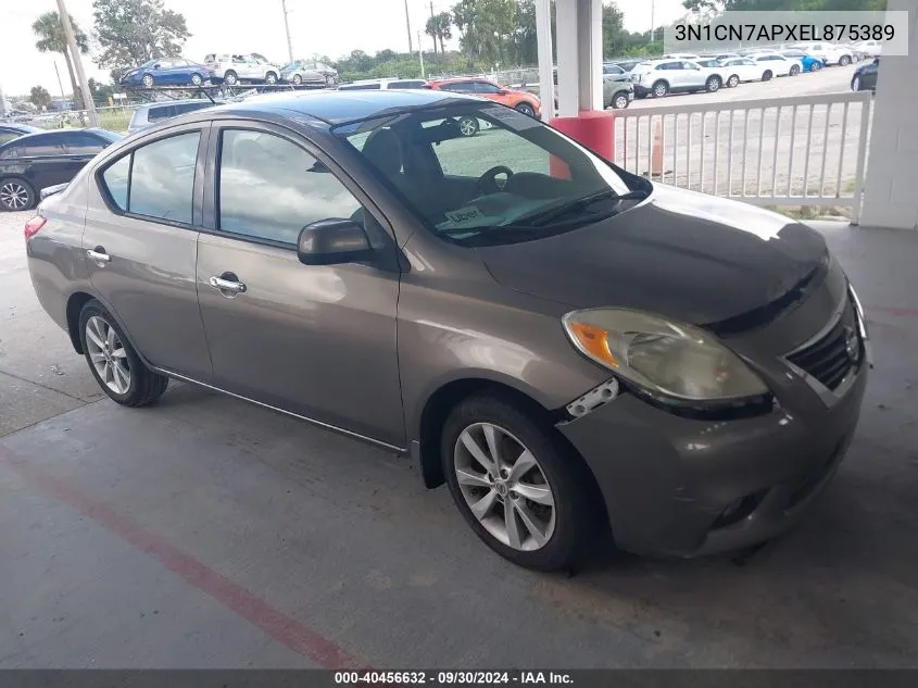 2014 Nissan Versa S/S Plus/Sv/Sl VIN: 3N1CN7APXEL875389 Lot: 40456632