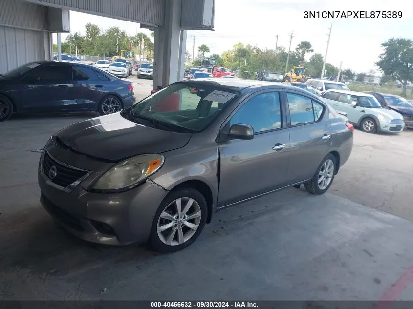 3N1CN7APXEL875389 2014 Nissan Versa S/S Plus/Sv/Sl