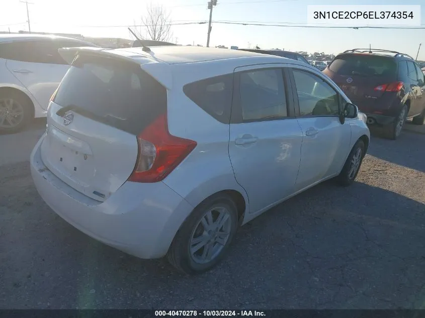 2014 Nissan Versa Note S Plus VIN: 3N1CE2CP6EL374354 Lot: 40470278