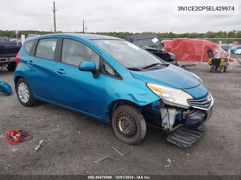 2014 Nissan Versa Note S/S Plus/Sv/Sl VIN: 3N1CE2CP5EL429974 Lot: 40478499