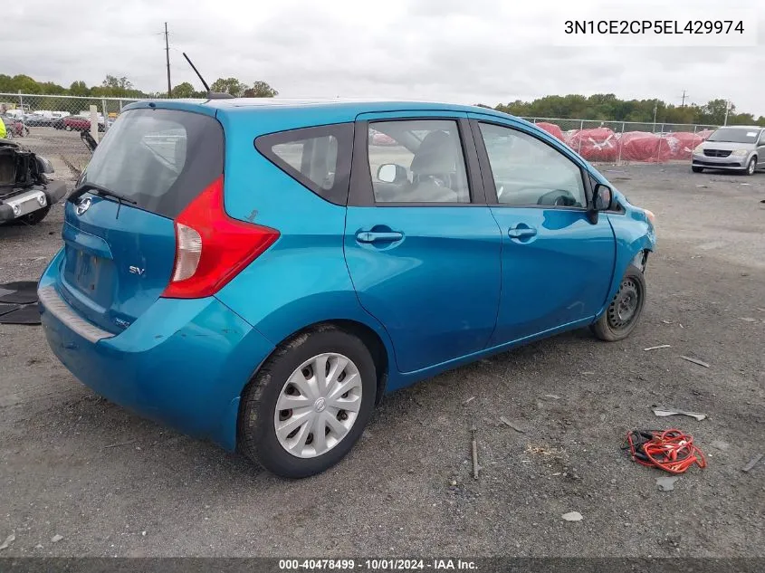 2014 Nissan Versa Note S/S Plus/Sv/Sl VIN: 3N1CE2CP5EL429974 Lot: 40478499