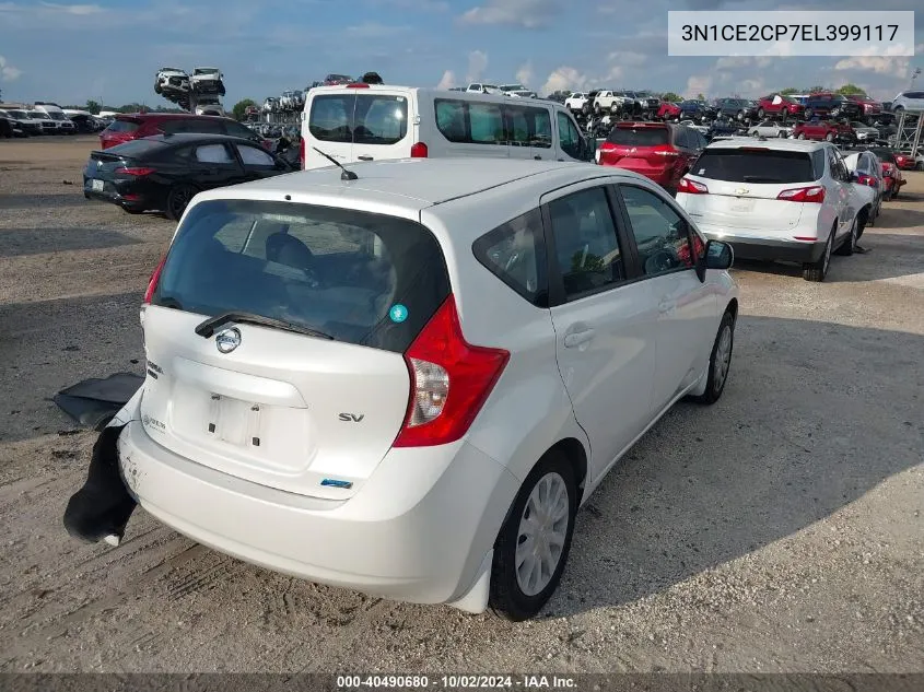 2014 Nissan Versa Note Sv VIN: 3N1CE2CP7EL399117 Lot: 40490680