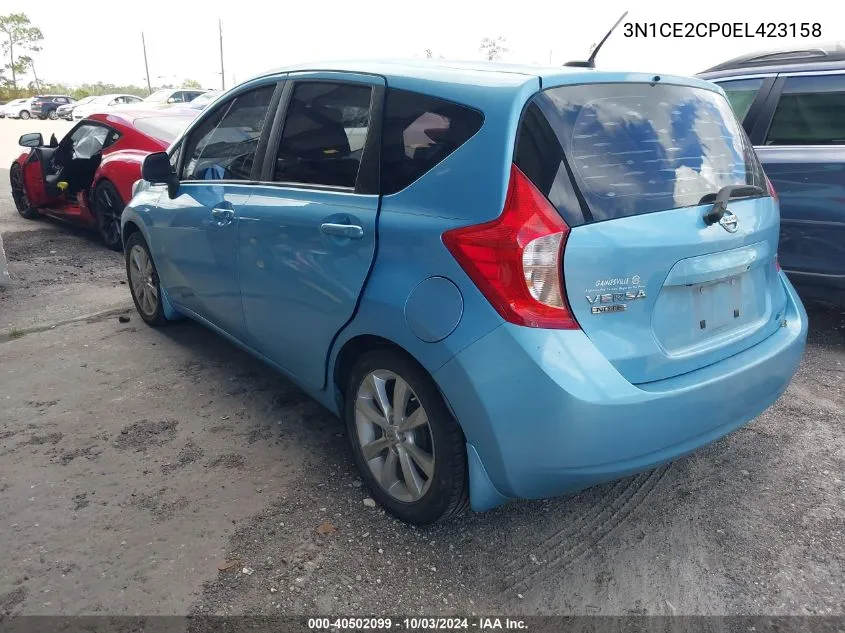 2014 Nissan Versa Note Sv VIN: 3N1CE2CP0EL423158 Lot: 40502099