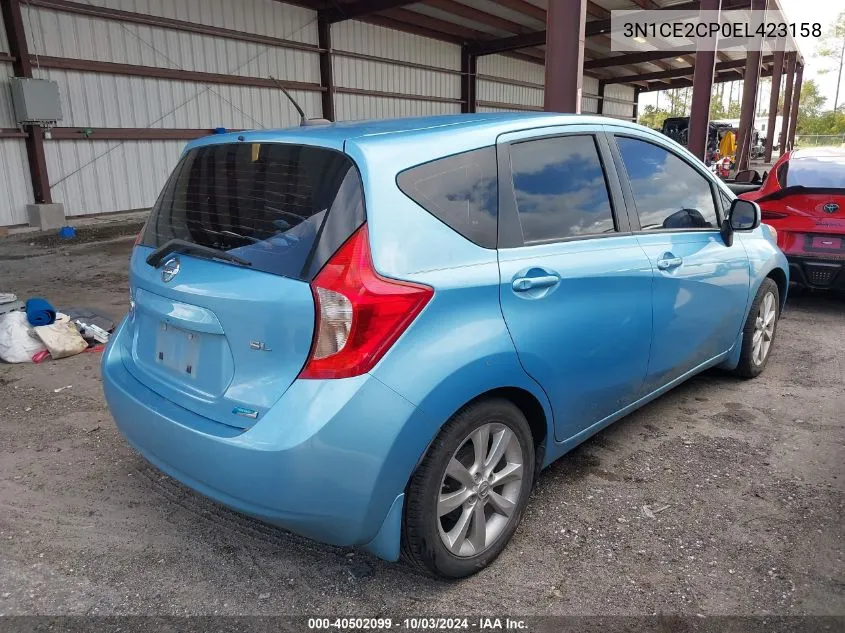 2014 Nissan Versa Note Sv VIN: 3N1CE2CP0EL423158 Lot: 40502099