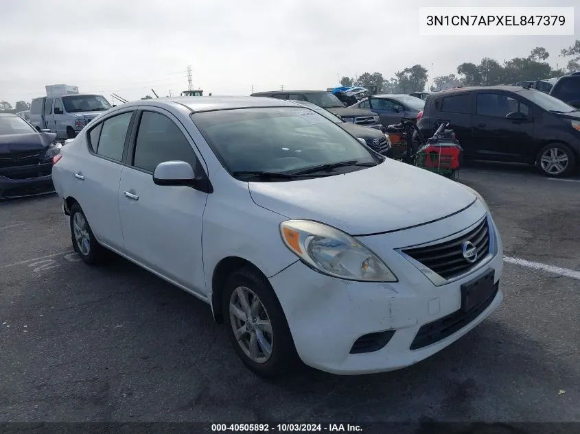 2014 Nissan Versa 1.6 Sv VIN: 3N1CN7APXEL847379 Lot: 40505892