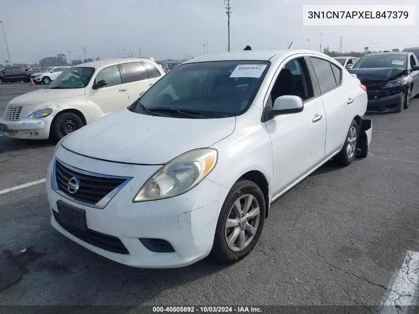 2014 Nissan Versa 1.6 Sv VIN: 3N1CN7APXEL847379 Lot: 40505892