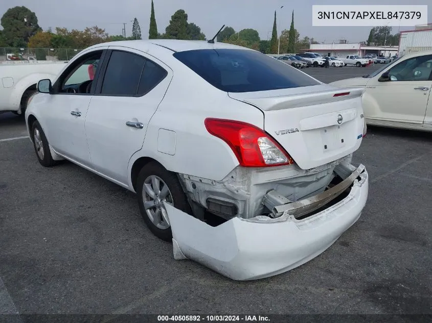 2014 Nissan Versa 1.6 Sv VIN: 3N1CN7APXEL847379 Lot: 40505892