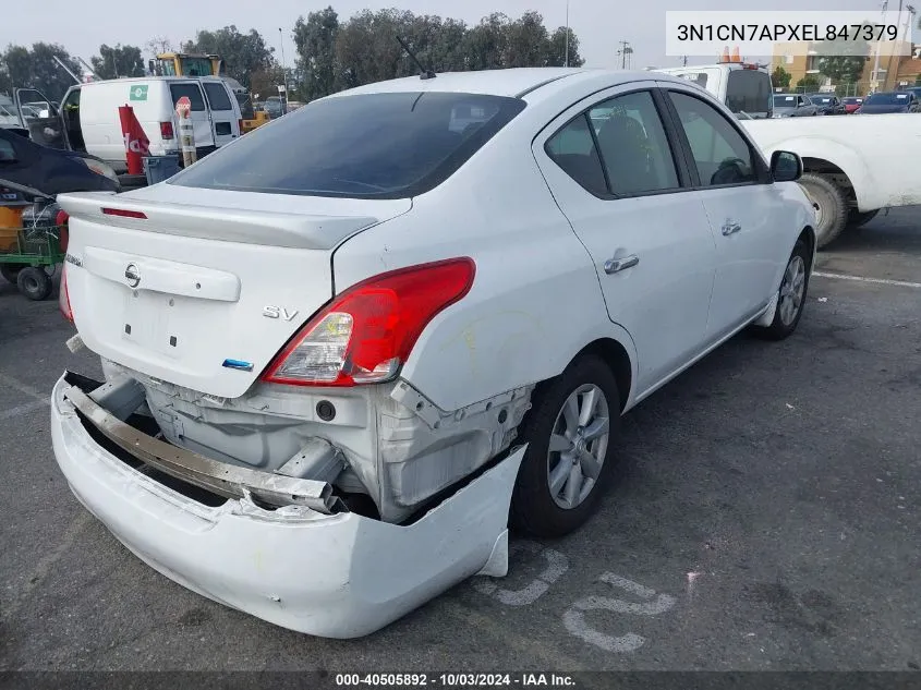 2014 Nissan Versa 1.6 Sv VIN: 3N1CN7APXEL847379 Lot: 40505892