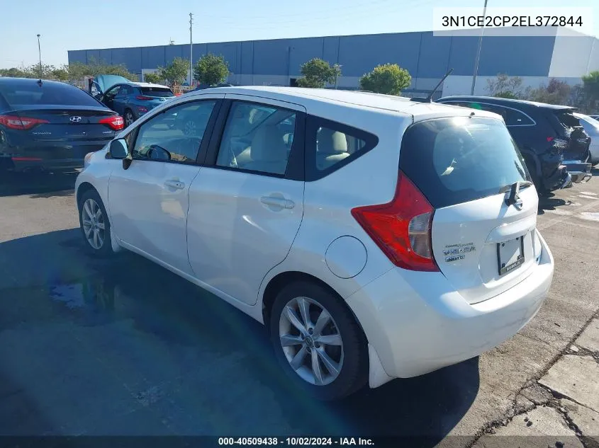 2014 Nissan Versa Note Sv VIN: 3N1CE2CP2EL372844 Lot: 40509438