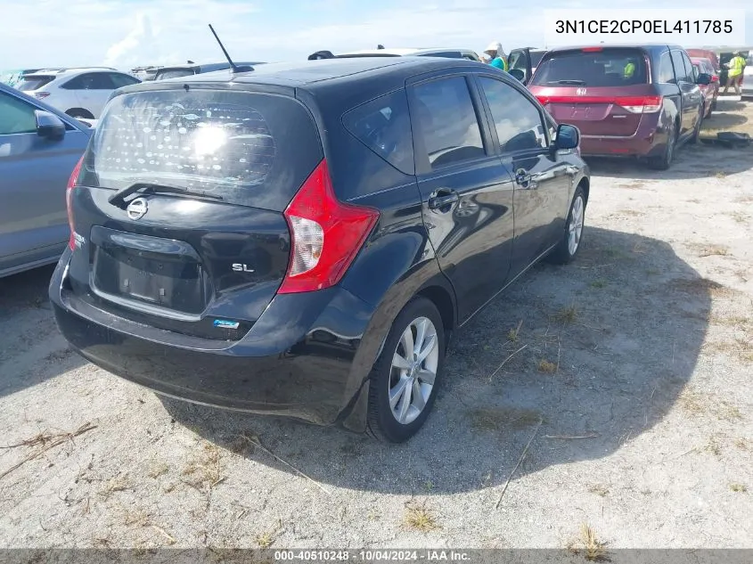 2014 Nissan Versa Note Sv VIN: 3N1CE2CP0EL411785 Lot: 40510248