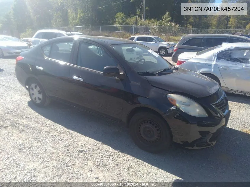 2014 Nissan Versa 1.6 Sv VIN: 3N1CN7AP0EK457204 Lot: 40564360