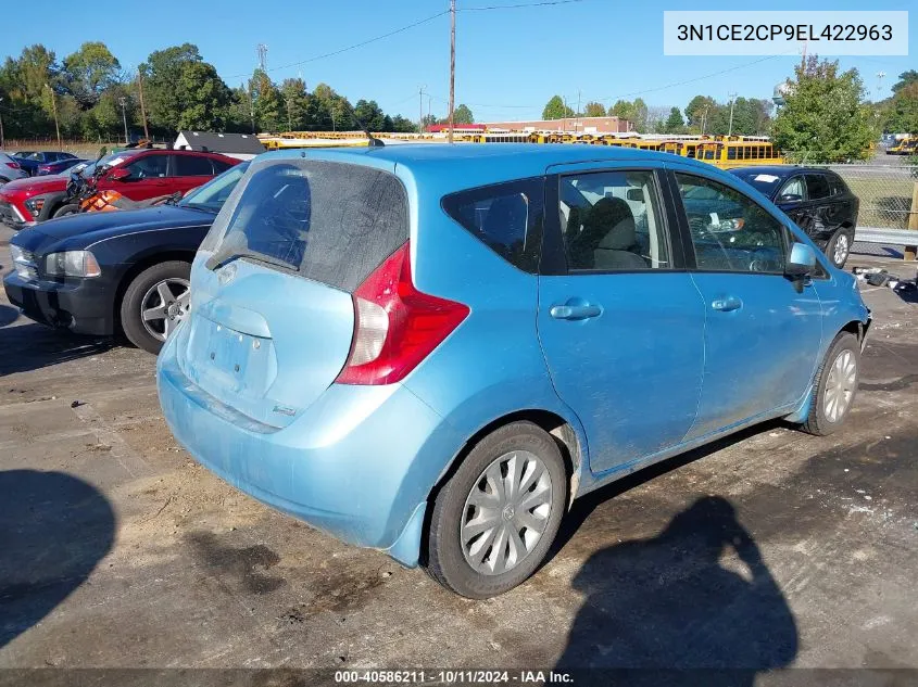 2014 Nissan Versa Note S Plus VIN: 3N1CE2CP9EL422963 Lot: 40586211