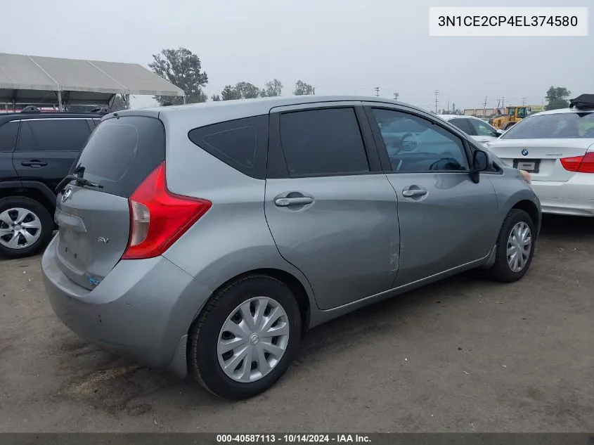 2014 Nissan Versa Note Sv VIN: 3N1CE2CP4EL374580 Lot: 40587113