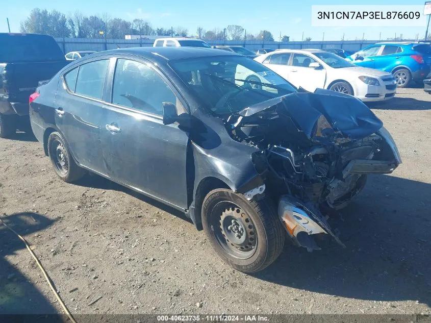 2014 Nissan Versa S/S Plus/Sv/Sl VIN: 3N1CN7AP3EL876609 Lot: 40623735