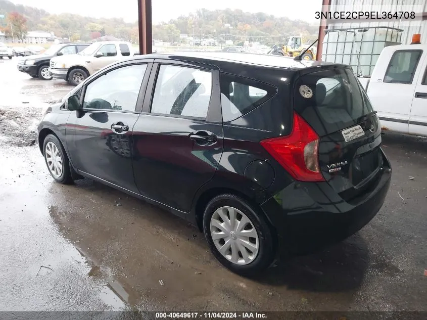 2014 Nissan Versa Note S/S Plus/Sv/Sl VIN: 3N1CE2CP9EL364708 Lot: 40649617