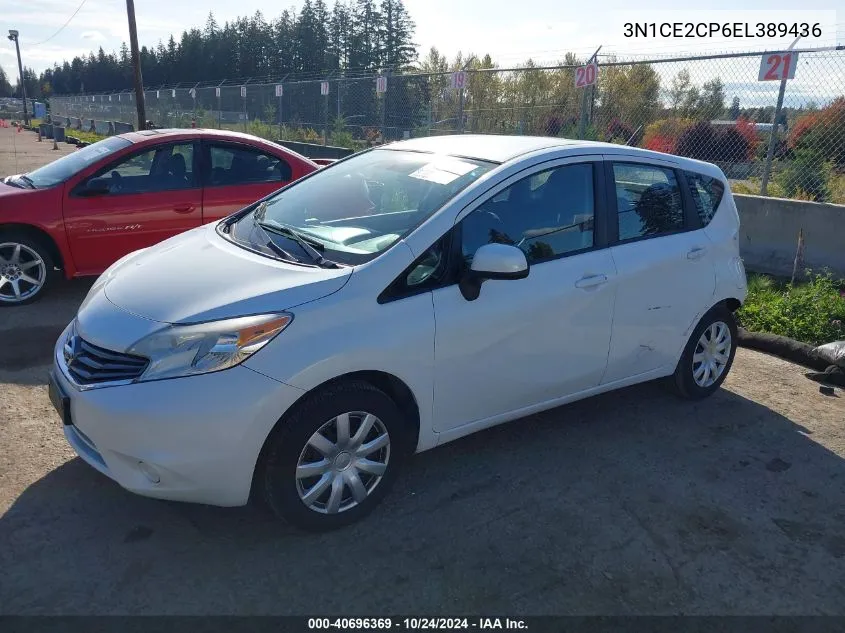 2014 Nissan Versa Note Sv VIN: 3N1CE2CP6EL389436 Lot: 40696369