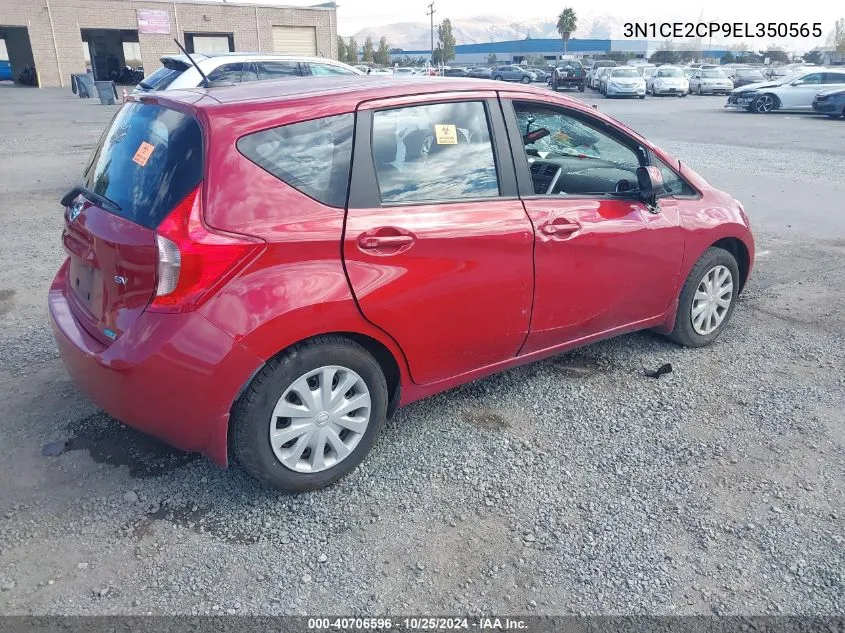 2014 Nissan Versa Note Sv VIN: 3N1CE2CP9EL350565 Lot: 40706596