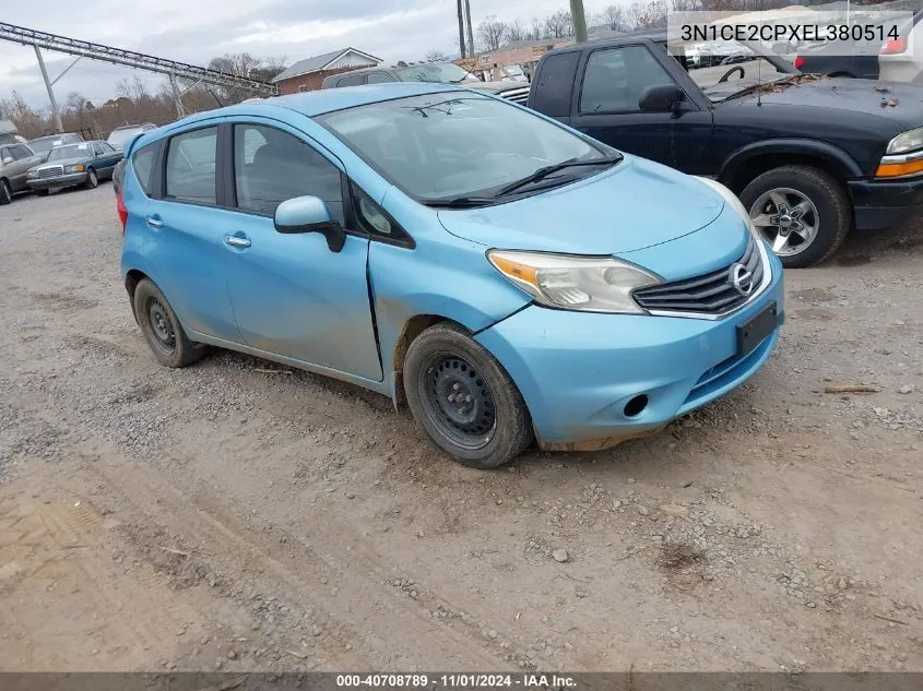 2014 Nissan Versa Note Sv VIN: 3N1CE2CPXEL380514 Lot: 40708789