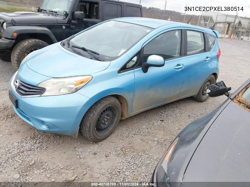 2014 Nissan Versa Note Sv VIN: 3N1CE2CPXEL380514 Lot: 40708789