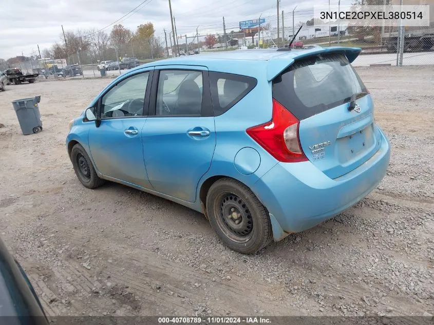 2014 Nissan Versa Note Sv VIN: 3N1CE2CPXEL380514 Lot: 40708789