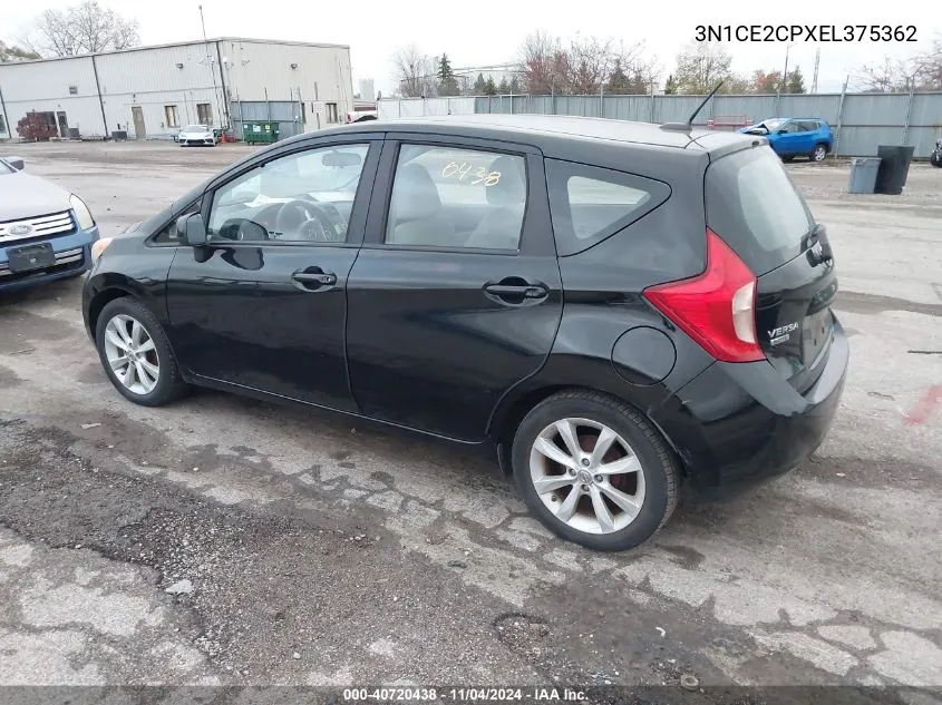 2014 Nissan Versa Note Sv VIN: 3N1CE2CPXEL375362 Lot: 40720438