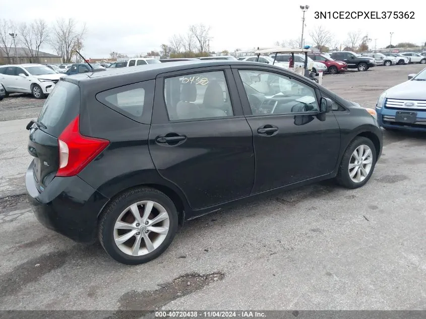 2014 Nissan Versa Note Sv VIN: 3N1CE2CPXEL375362 Lot: 40720438