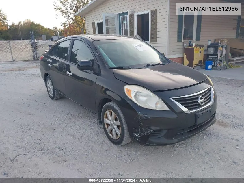 2014 Nissan Versa 1.6 Sv VIN: 3N1CN7AP1EL812956 Lot: 40722350