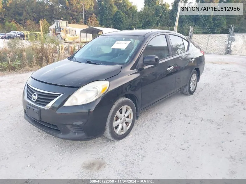 2014 Nissan Versa 1.6 Sv VIN: 3N1CN7AP1EL812956 Lot: 40722350