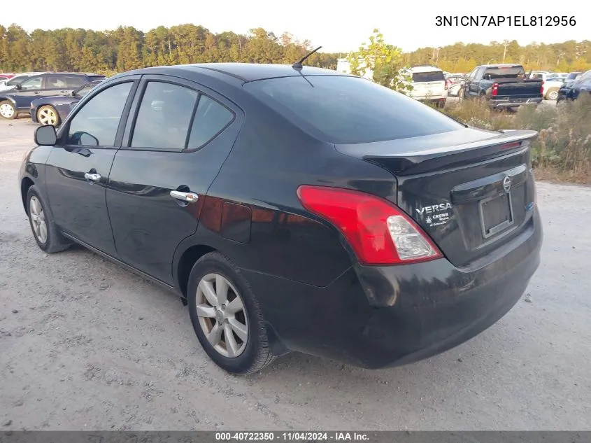 2014 Nissan Versa 1.6 Sv VIN: 3N1CN7AP1EL812956 Lot: 40722350