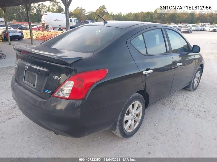 2014 Nissan Versa 1.6 Sv VIN: 3N1CN7AP1EL812956 Lot: 40722350