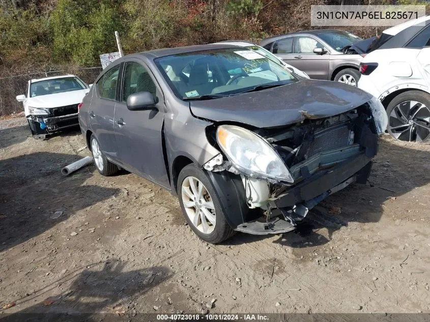 2014 Nissan Versa 1.6 Sl VIN: 3N1CN7AP6EL825671 Lot: 40723018