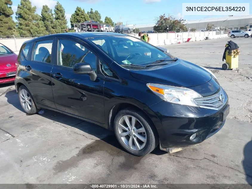 2014 Nissan Versa Note Sv VIN: 3N1CE2CP6EL354220 Lot: 40729901