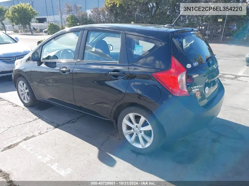 2014 Nissan Versa Note Sv VIN: 3N1CE2CP6EL354220 Lot: 40729901