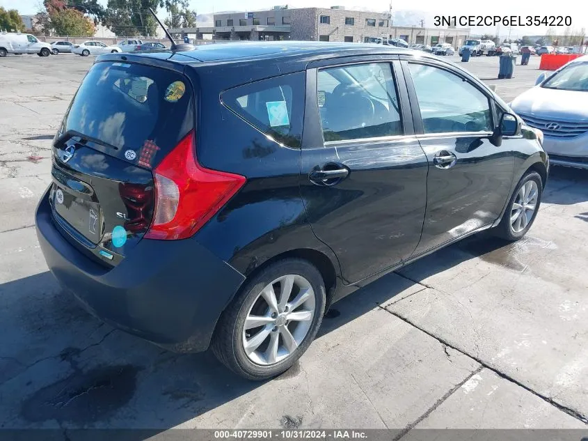 2014 Nissan Versa Note Sv VIN: 3N1CE2CP6EL354220 Lot: 40729901