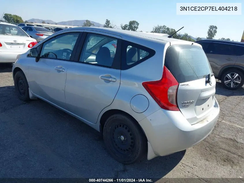 2014 Nissan Versa Note Sv VIN: 3N1CE2CP7EL404218 Lot: 40744266