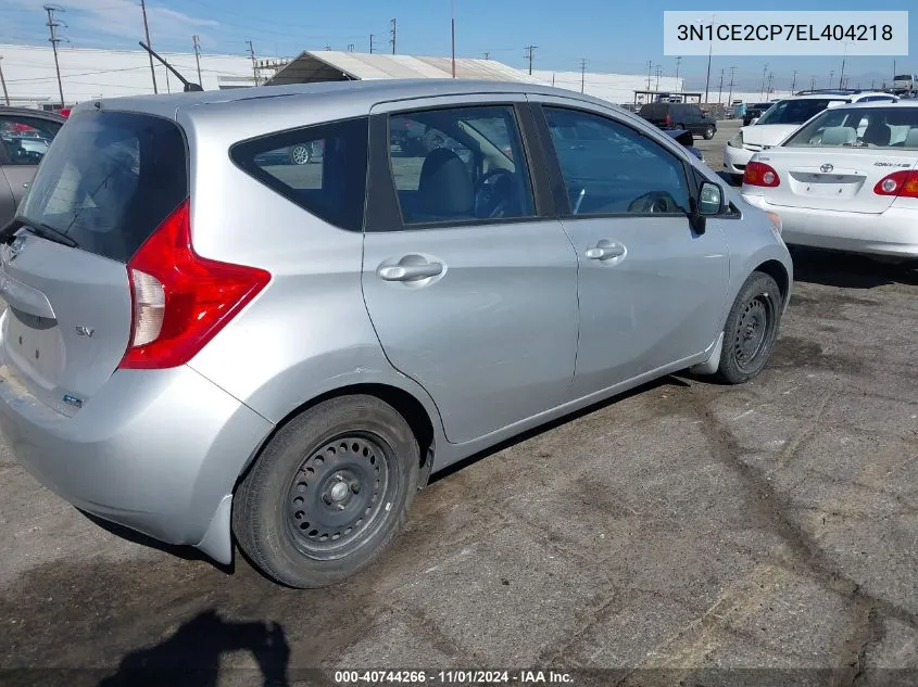 2014 Nissan Versa Note Sv VIN: 3N1CE2CP7EL404218 Lot: 40744266