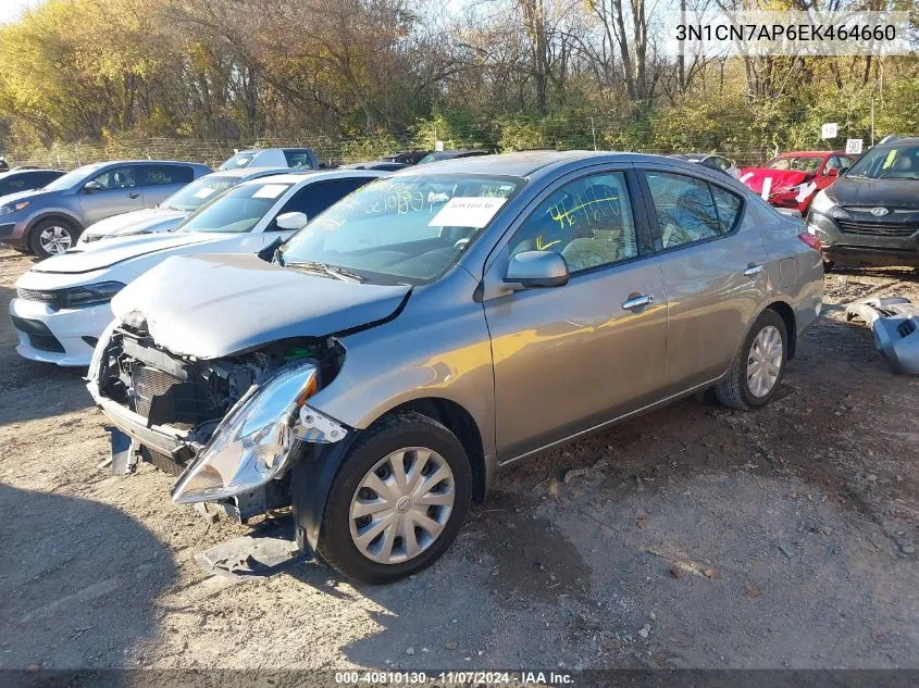 2014 Nissan Versa 1.6 S/1.6 S+/1.6 Sl/1.6 Sv VIN: 3N1CN7AP6EK464660 Lot: 40810130