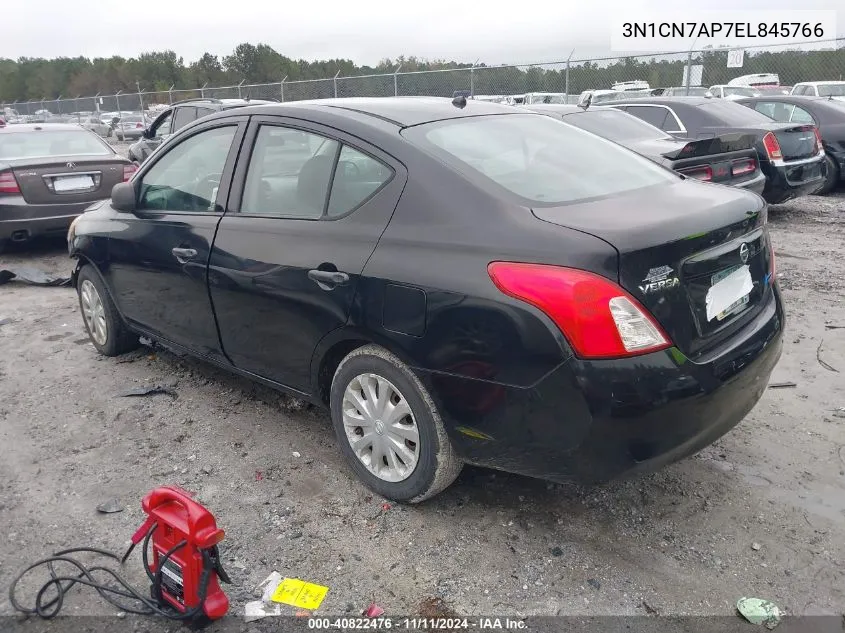 2014 Nissan Versa 1.6 S VIN: 3N1CN7AP7EL845766 Lot: 40822476