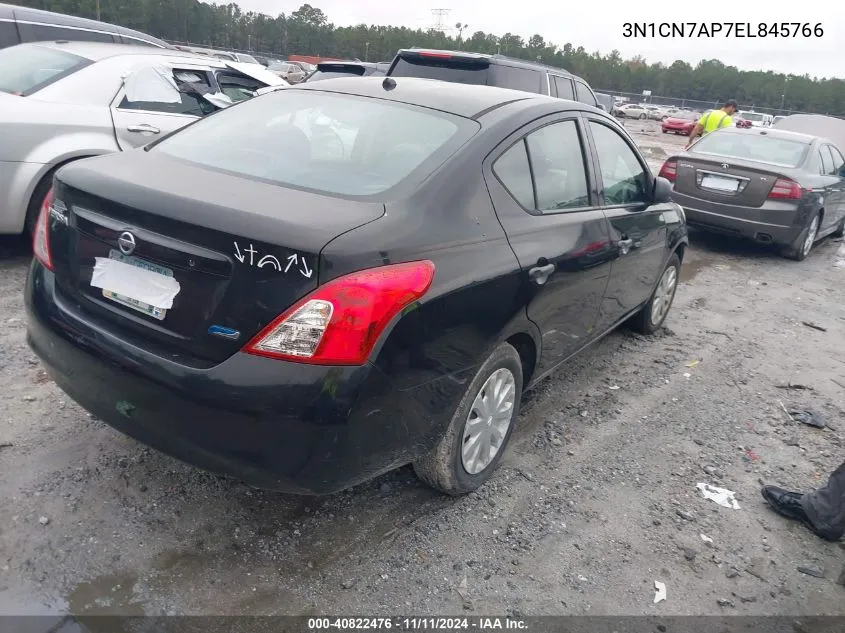 2014 Nissan Versa 1.6 S VIN: 3N1CN7AP7EL845766 Lot: 40822476