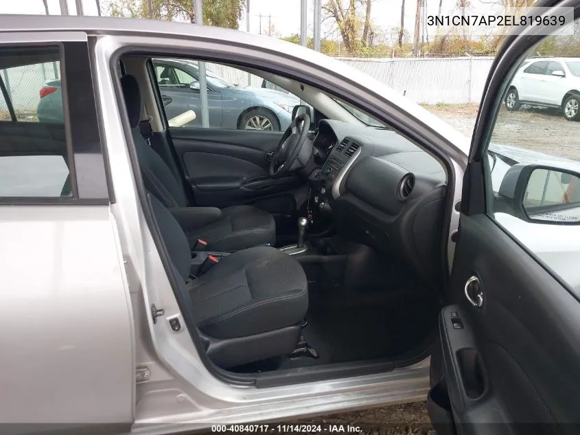 3N1CN7AP2EL819639 2014 Nissan Versa 1.6 Sv