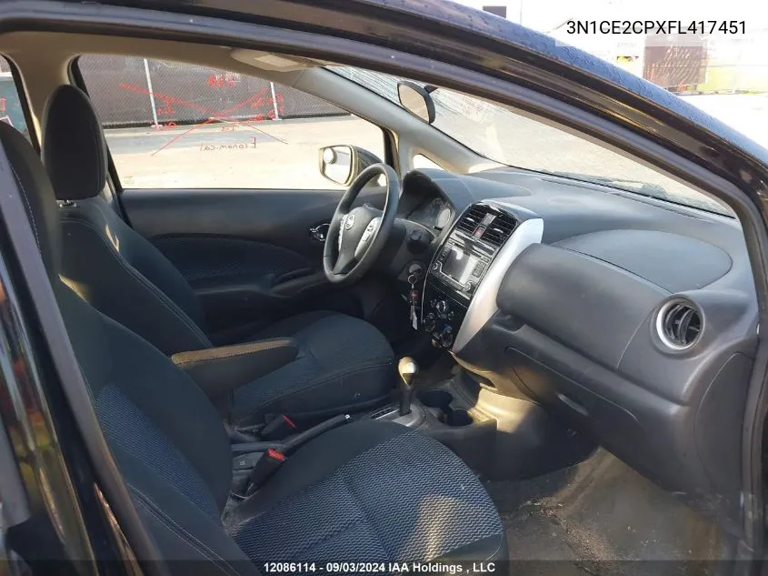 3N1CE2CPXFL417451 2015 Nissan Versa Note