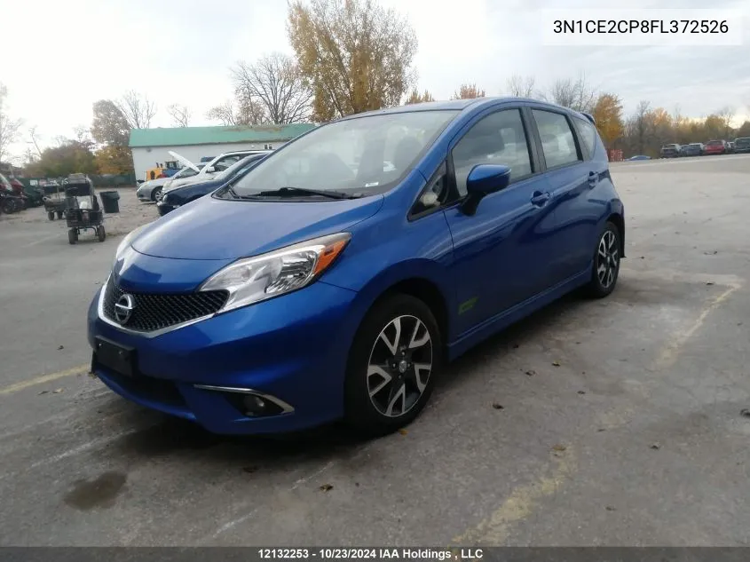 2015 Nissan Versa VIN: 3N1CE2CP8FL372526 Lot: 12132253