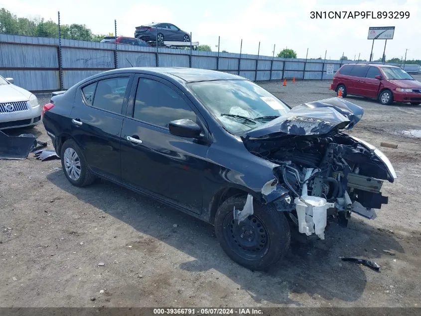 2015 Nissan Versa 1.6 Sv VIN: 3N1CN7AP9FL893299 Lot: 39366791