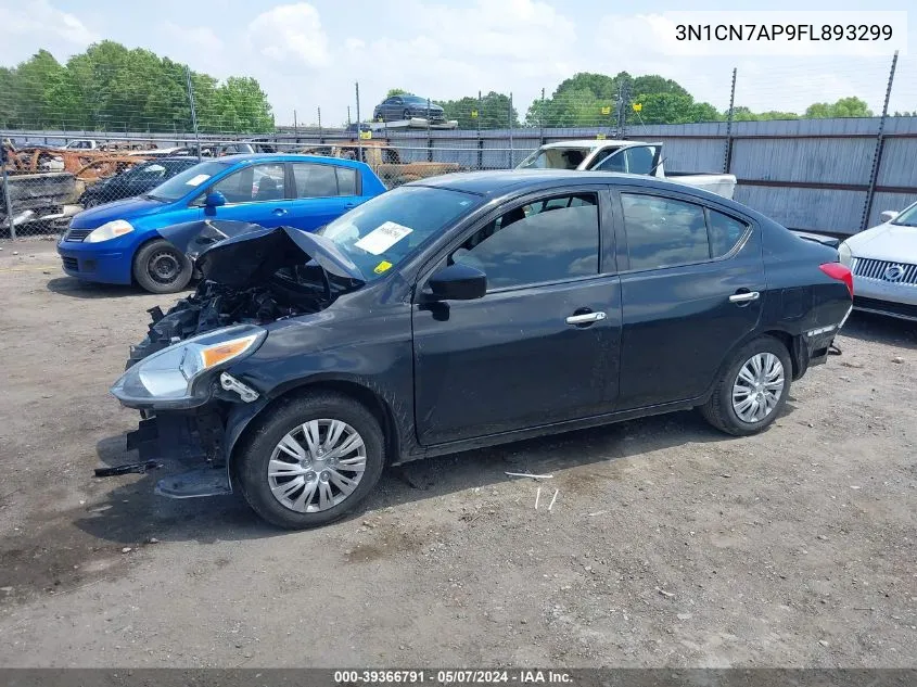 2015 Nissan Versa 1.6 Sv VIN: 3N1CN7AP9FL893299 Lot: 39366791